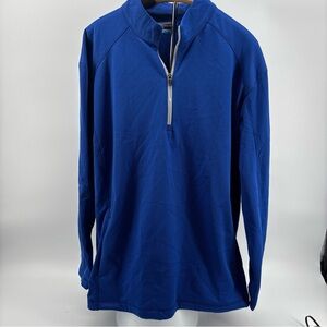 Blue Quarter-Zip Pullover XXL